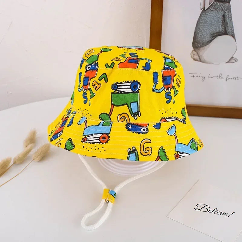 New Panama Summer Baby Girls Hat Beach Sun Cap Travel Boys Fisherman Cap Outdoor Children Bucket Hats Cotton Toddler Baby Hats