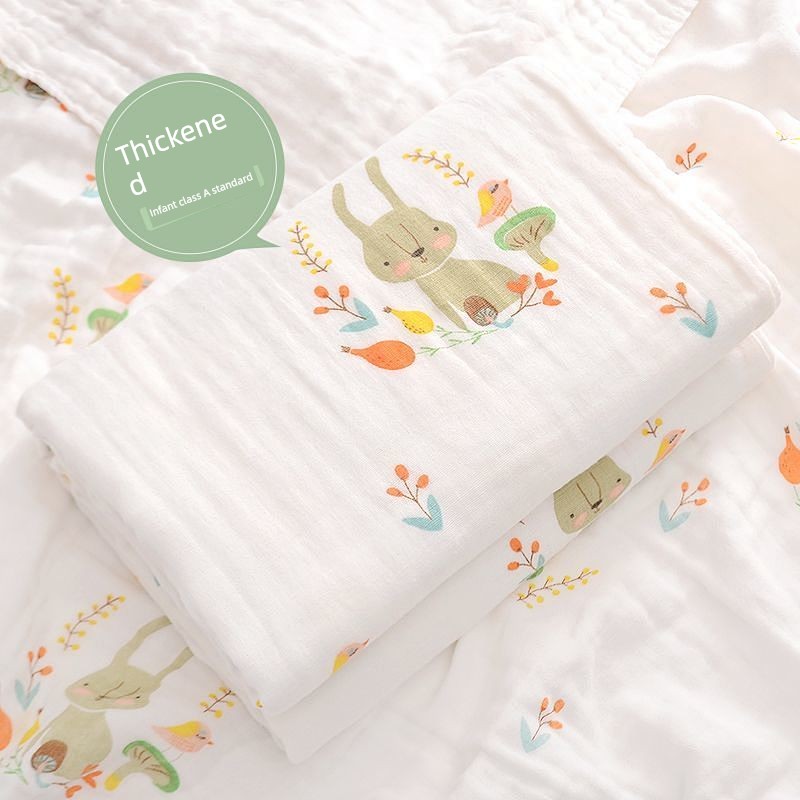 Baby Gauze Bath Towel Newborn Baby Soft Pure Cotton All Cotton Class a Towel Absorbent Summer New Arrival Children's Blankets