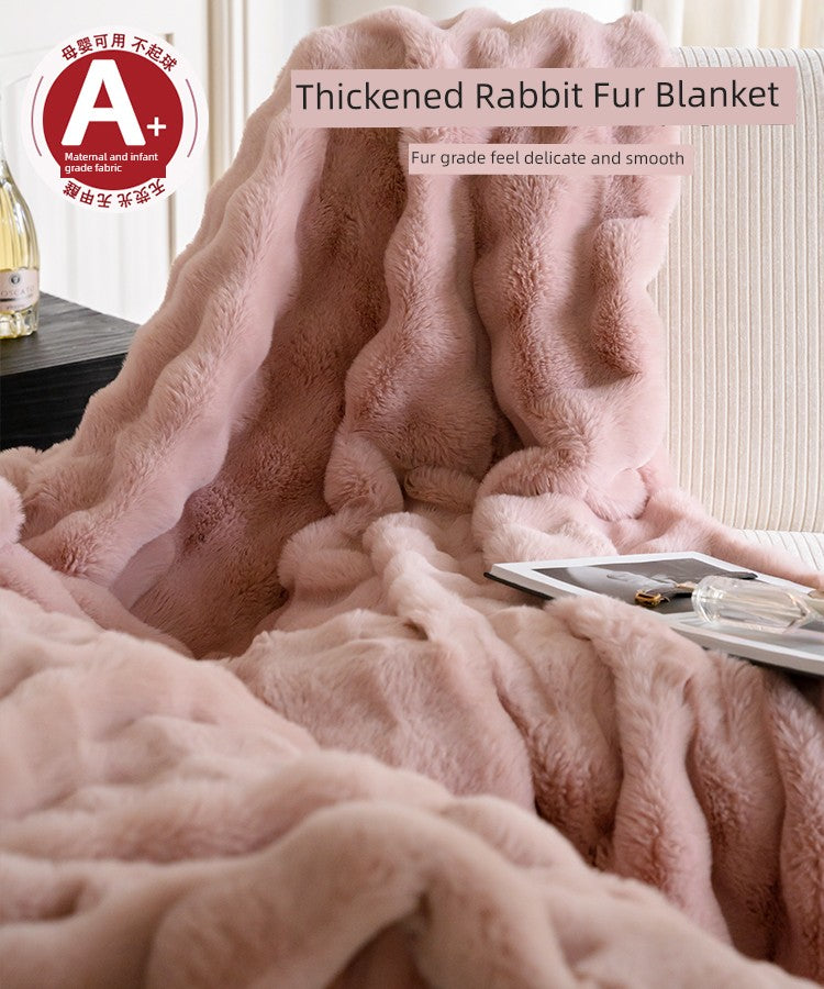 Accessible Luxury Office Shawl Winter Fancy Blanket