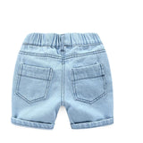 Baby Boy Shorts Jeans 2023 Summer Boys Printing Denim Cotton Casual Kids Short Pants For Children Trousers 2-8Years Clothing