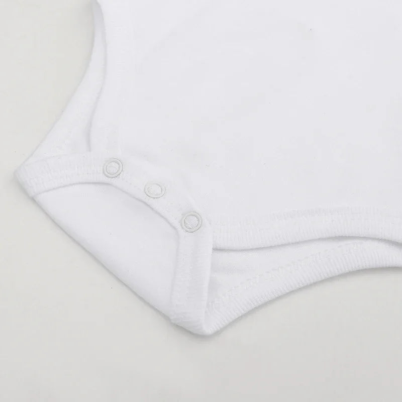 I'm the Best Thing 2025 Newborn Baby Clothes White Cotton Summer Bodysuits for Infants Short Sleeve Boys Girls Romper