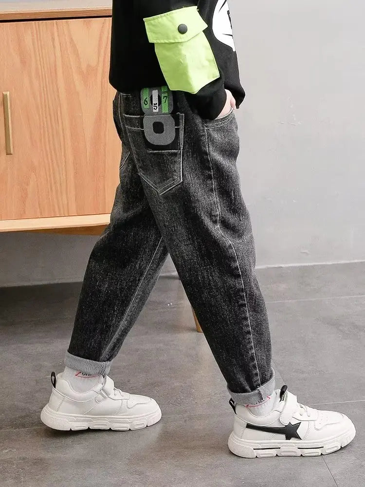 Big Boy Trousers Jeans For Boys Summer Clothes Children's Clothing From 11 To 12 Years Kids Pants Boy's Child Teenager Clothing