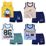 Summer Baby Clothes Set Casual Baby Boy Clothing Set Kids Short Sleeve Sports Set Tshirt Shorts Infant Baby Girl Clothes suits