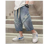 Boys' Pants Summer Thin Children's Seven Inch Denim Shorts Fashionable Loose Jeans 90-160cm