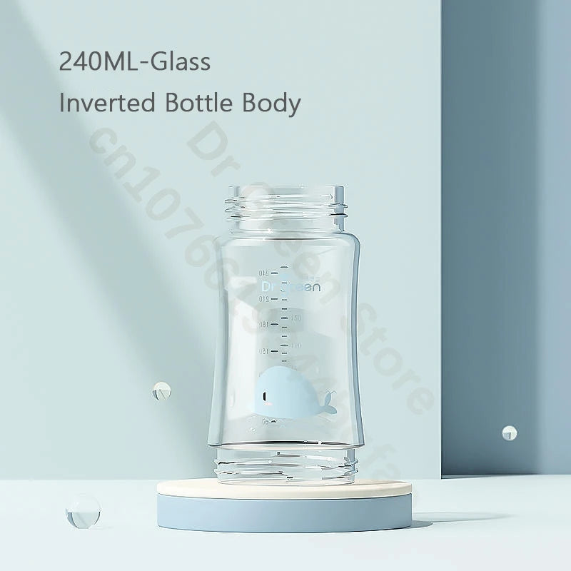 Dr.Green  Wide Mouth Baby Bottle body Inverted Bottle Body Glass/PPSU material 150mL/240mL/300mL High temperature resistant