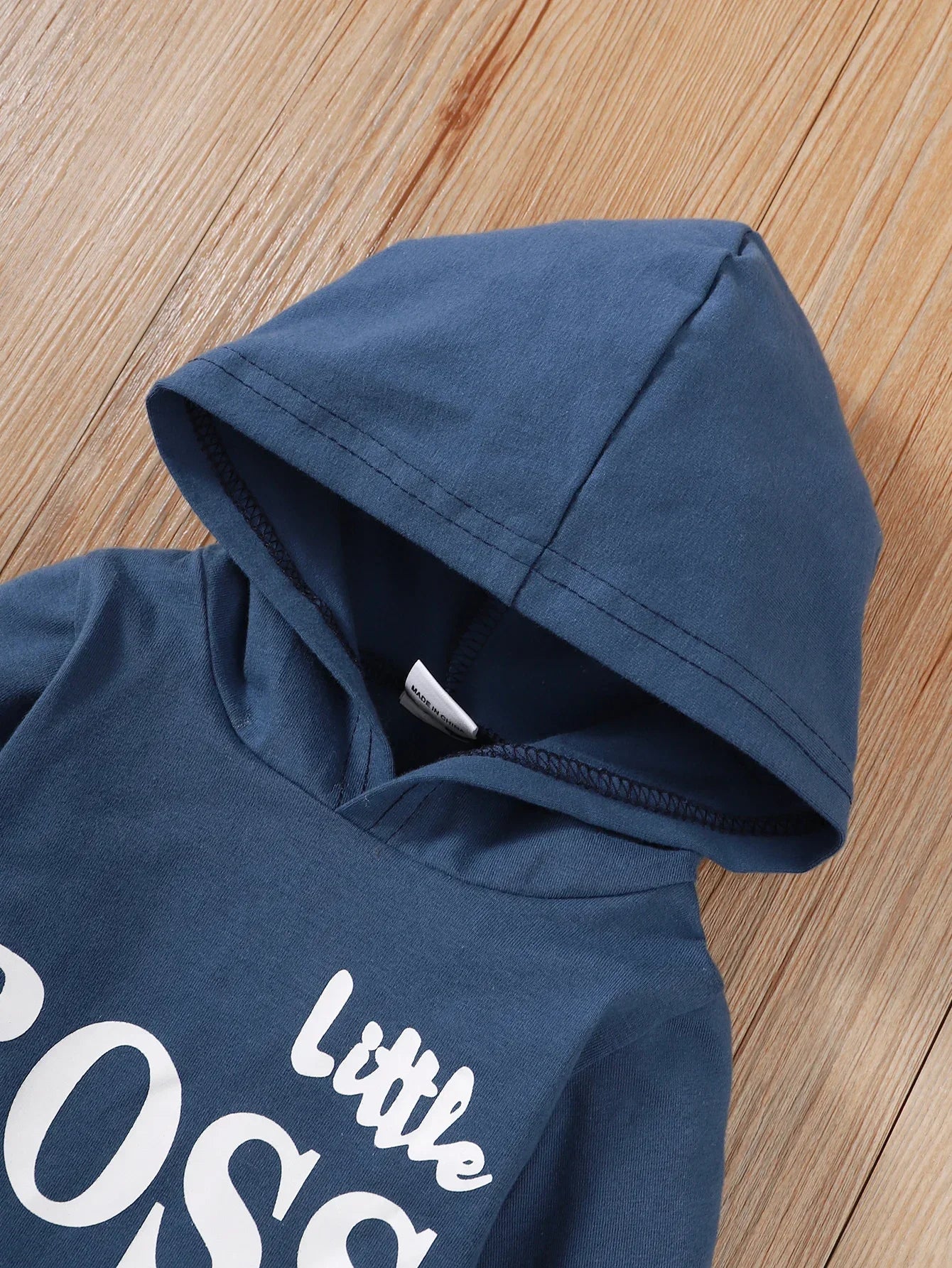 Winter   Newborn  Infant   0-24M  Baby   Boy   Long   Sleeves   Cotton   Hooded   Letter    Fashion    Baby   Hoodies   Clothing