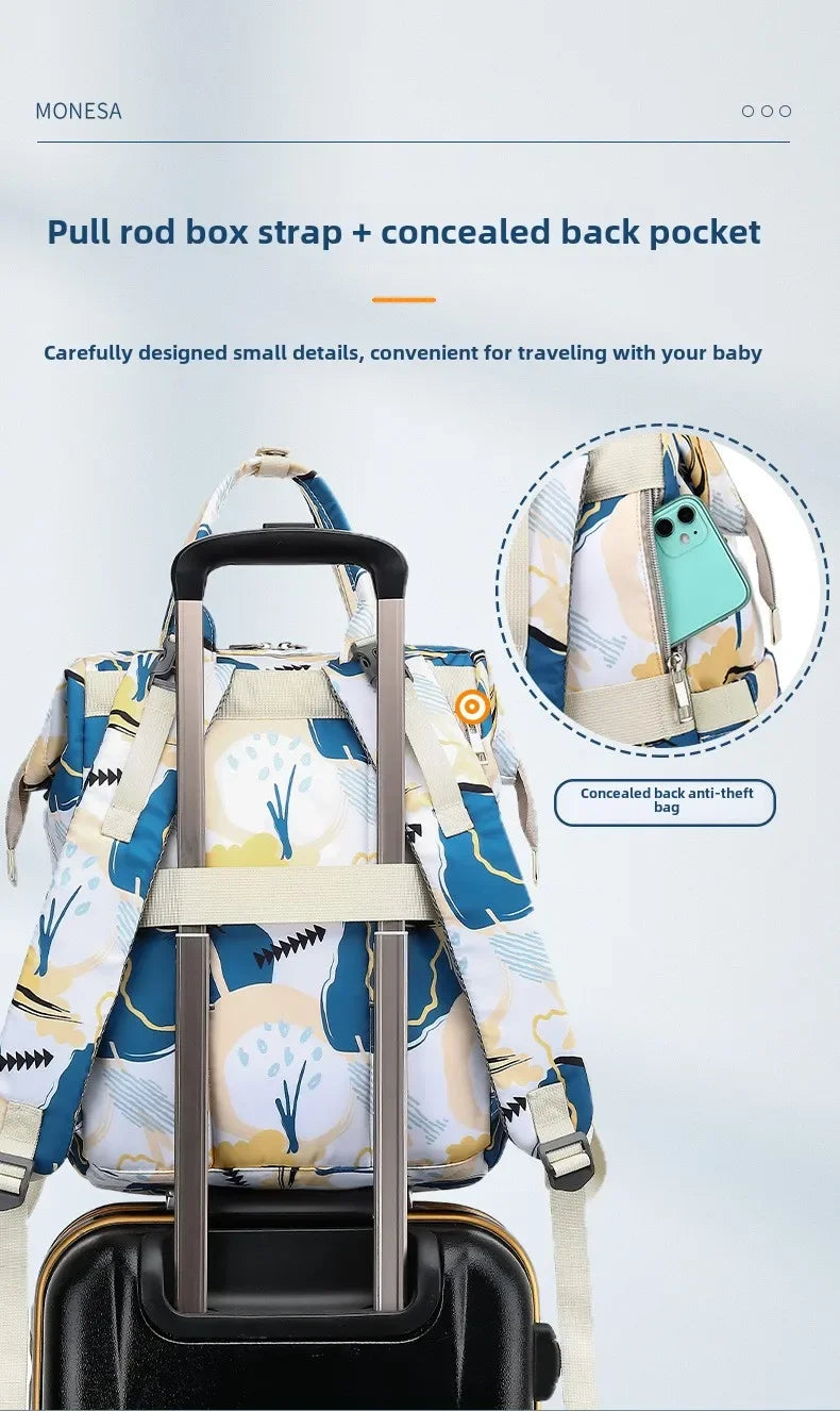 Large Capacity Baby Diaper Bag Waterproof Portable Backpack Outdoor Travel Mother and Pregnant Woman Bag