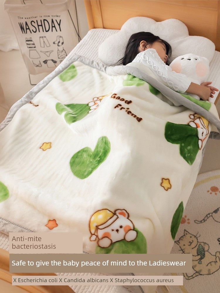 Raschel Winter Kindergarten Student Duvet Small Blanket