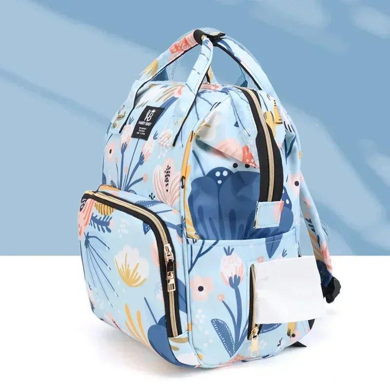 Fashion Print Nappy Backpack Bag Mummy Large Capacity Bag Mom Baby Multi-function Outdoor Travel Diaper Bags for Baby Care Stuff