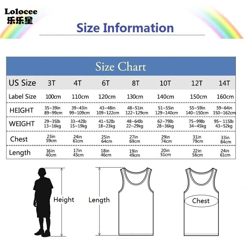 2024 Summer Girls Cute Cat Print  Vest Princess Girl Fashion Tank Top Kids Sleeveless T-shirt 3-14y