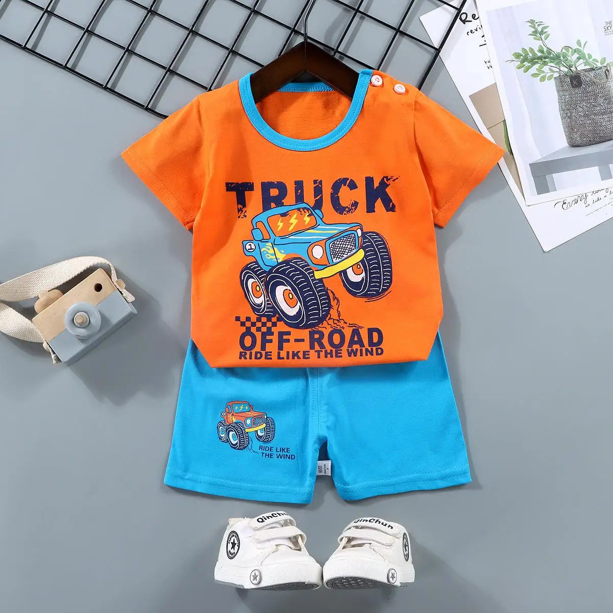 Baby Sets Children Set Girls Boy Shorts Clothes Cartoon Print Outfits For Kids Child Toddler T-shirt +pants Boys Clothes New