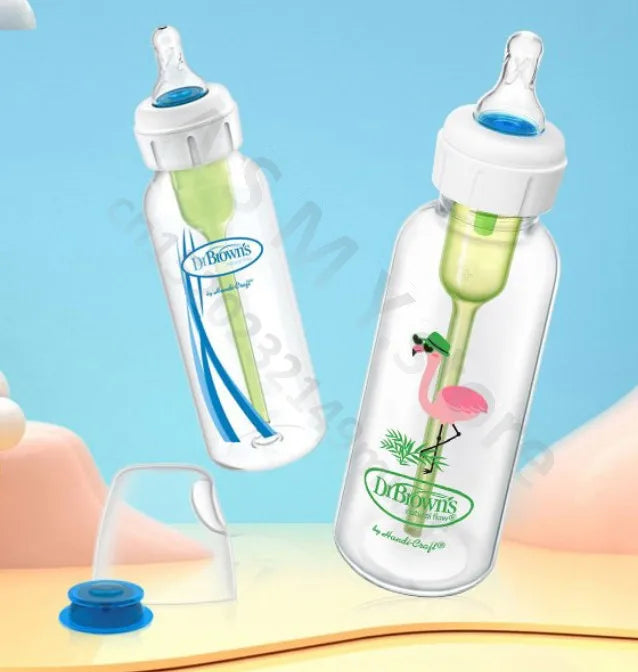 Dr. Brown's newborn baby bottle with valve / anti-colic /250ML PP bottle /250ML Glass bottle/Special bottles for hare-lip babies