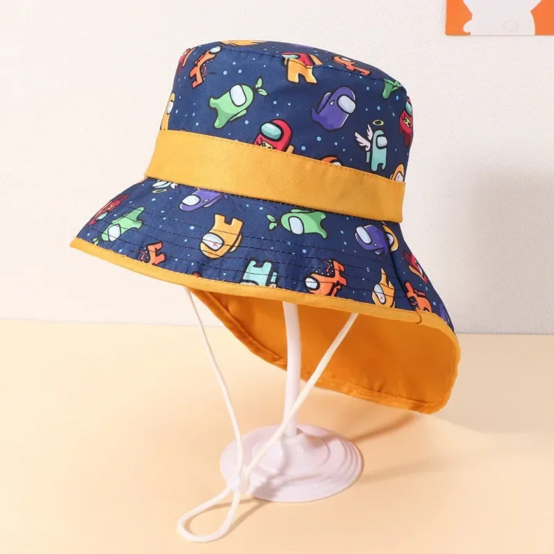 New 2022 Spring Summer Cotton Baby Sun Hat for Girls Boys Baby Bucket Hat Outdoor Children Fisherman Hat UV Protection Beach