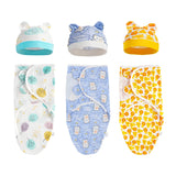 Newborn Swaddle And Hat Set 1 Knitted Baby Blankets Baby Receiving Blankets Stroller Soft Unisex Newborn Swaddle