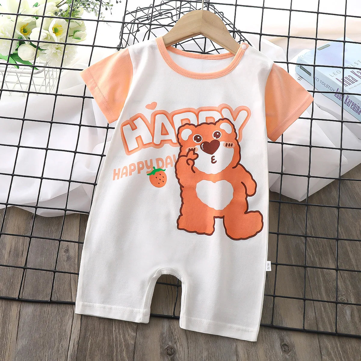 Summer Baby Jumpsuit Romper Clothing Boys Girls Clothes Children's Short-Sleeved Newborn One-piece Romper Children Clothing