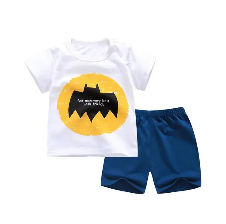 Summer Baby Clothes Set Casual Baby Boy Clothing Set Kids Short Sleeve Sports Set Tshirt Shorts Infant Baby Girl Clothes suits