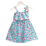 Dresses for Kids Girls Coolred Summer Middle and Big Kids Girls Seaside Holiday Halter Dresses