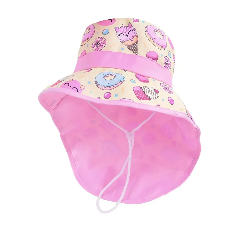 New 2022 Spring Summer Cotton Baby Sun Hat for Girls Boys Baby Bucket Hat Outdoor Children Fisherman Hat UV Protection Beach