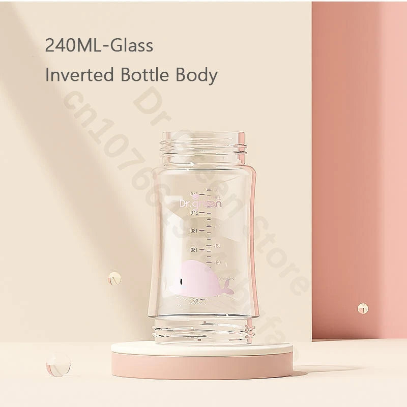 Dr.Green  Wide Mouth Baby Bottle body Inverted Bottle Body Glass/PPSU material 150mL/240mL/300mL High temperature resistant