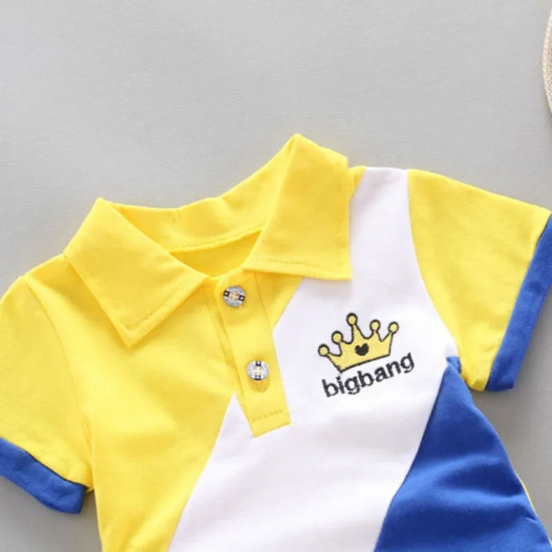 Summer Cool Pattern Children Kid's Sport Suit Baby Little Boy's Clothing Set Toddler Boys Formal Clothes Sets For 0.3-4Y