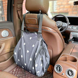 Portable Mommy Bag  Large Capacity Hanging Car Seat Back Storage Bag Stroller Baby Items Organizer String Travel Bag for Mom