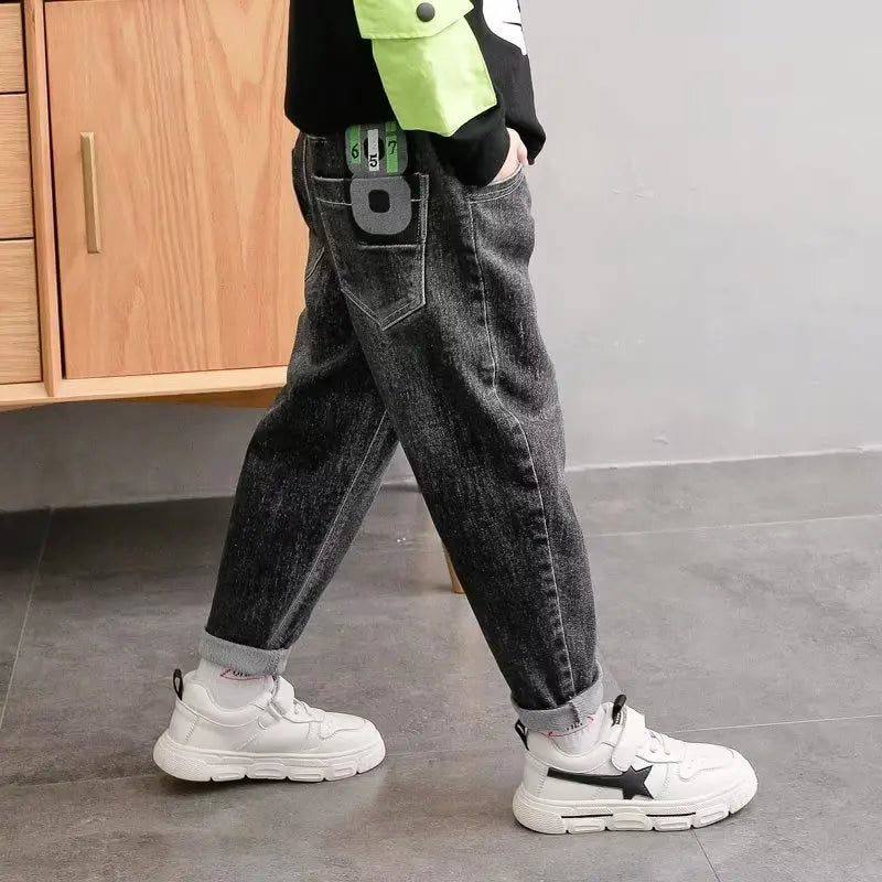 Big Boy Trousers Jeans For Boys Summer Clothes Children's Clothing From 11 To 12 Years Kids Pants Boy's Child Teenager Clothing