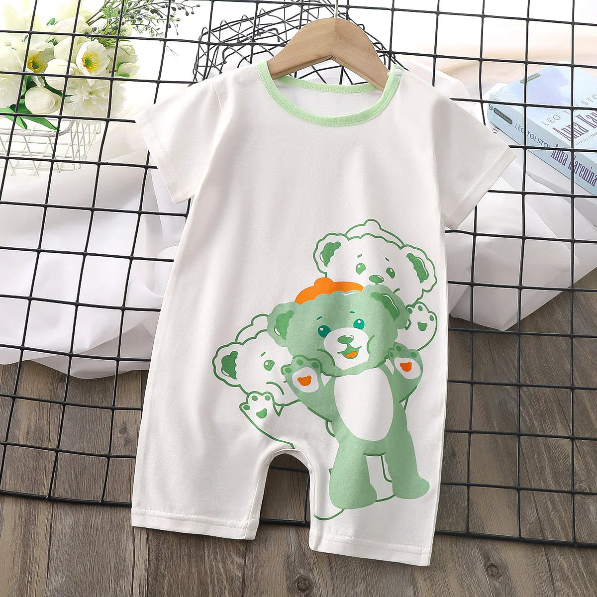 Summer Baby Jumpsuit Romper Clothing Boys Girls Clothes Children's Short-Sleeved Newborn One-piece Romper Children Clothing