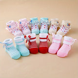 6Pairs/Lot Newborn Baby Socks Infant Kids Knee High Ruffle Girls Sock Anti Slip Long Frilly Lace Socks For 0-24months