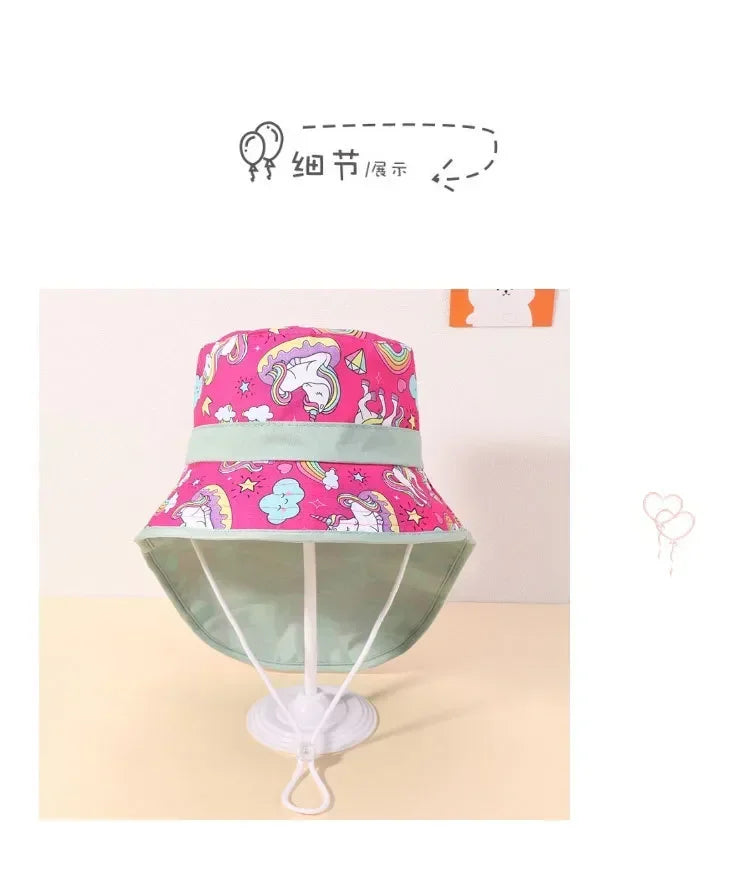 New 2022 Spring Summer Cotton Baby Sun Hat for Girls Boys Baby Bucket Hat Outdoor Children Fisherman Hat UV Protection Beach