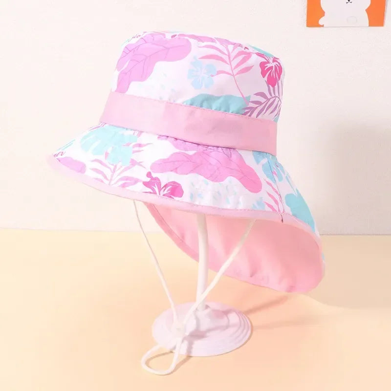 New 2022 Spring Summer Cotton Baby Sun Hat for Girls Boys Baby Bucket Hat Outdoor Children Fisherman Hat UV Protection Beach