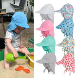 Quick-drying Children's Bucket Hats For 3 Months To 5 Years Old Kids Wide Brim Beach UV Protection Outdoor Essential Sun Caps