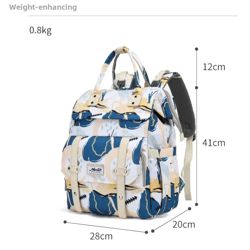 Large Capacity Baby Diaper Bag Waterproof Portable Backpack Outdoor Travel Mother and Pregnant Woman Bag