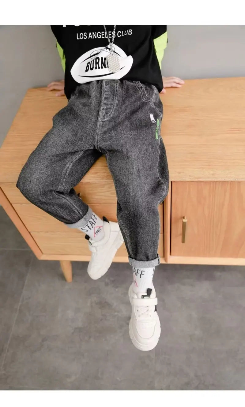 Big Boy Trousers Jeans For Boys Summer Clothes Children's Clothing From 11 To 12 Years Kids Pants Boy's Child Teenager Clothing