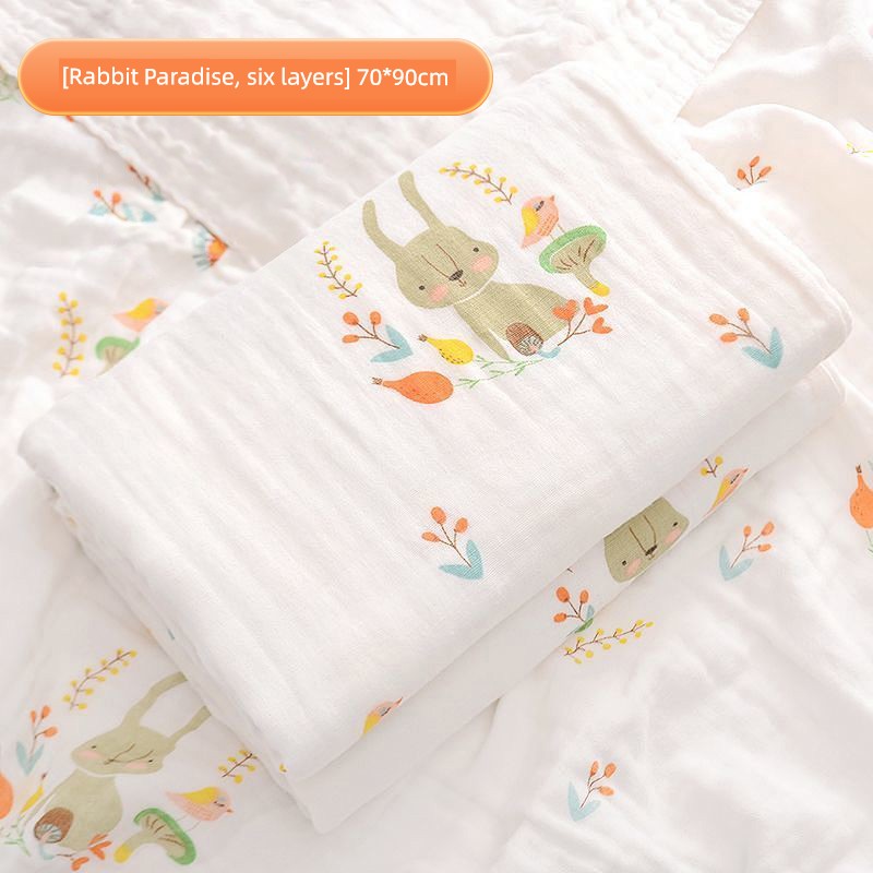 Baby Gauze Bath Towel Newborn Baby Soft Pure Cotton All Cotton Class a Towel Absorbent Summer New Arrival Children's Blankets