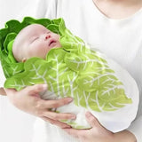 New modelsBaby Flannel Blanket Burrito Baby Wrap Blanket with Hat Pancake Chinese Cabbage Blanket Baby Warm Quilt