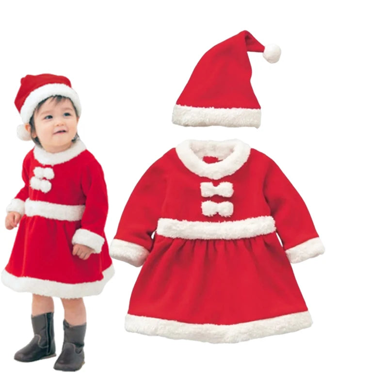 New Year Baby Boys Girls Christmas Santa Claus Costumes Children's Gifts Children Halloween Cosplay Party Kids Clothes