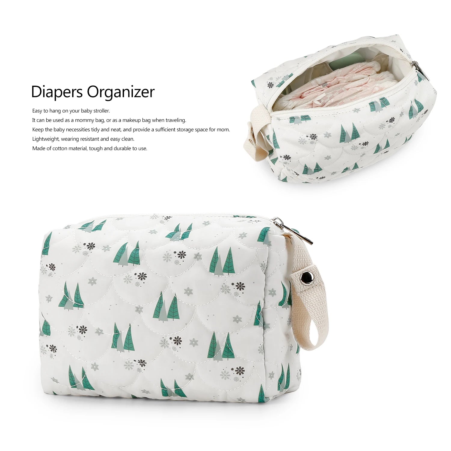 Waterproof baby hanging bag, diaper bag, diaper, outdoor storage bag, crib, clothes, diaper, portable bag