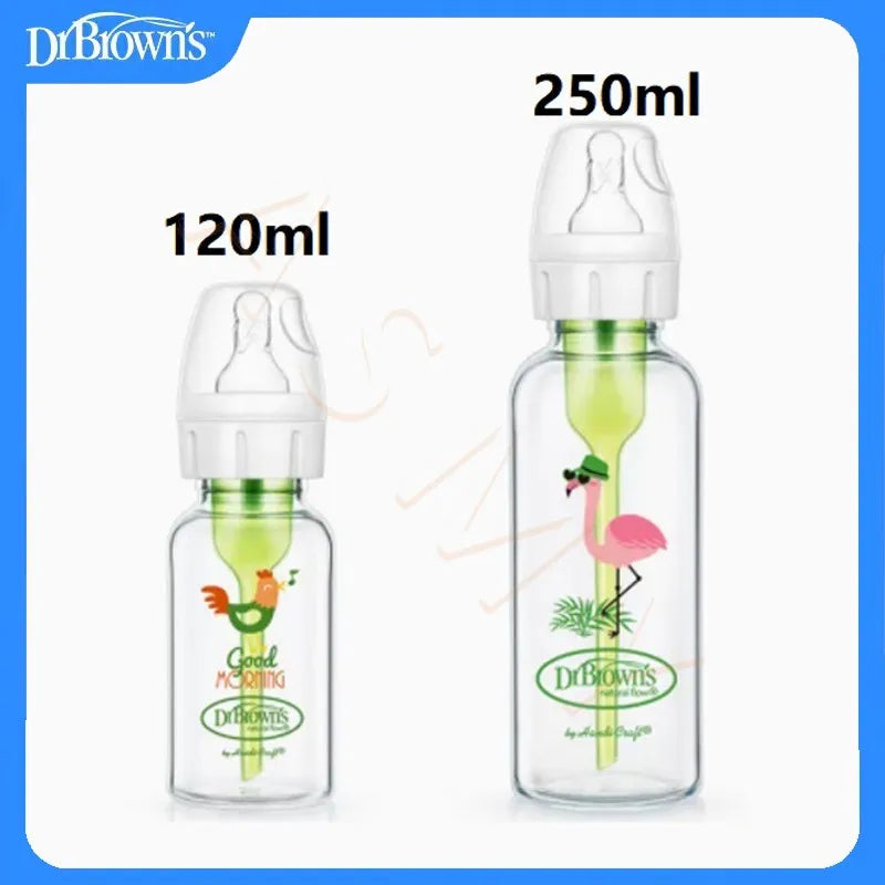 Dr. Brown's newborn baby bottle with valve / anti-colic /250ML PP bottle /250ML Glass bottle/Special bottles for hare-lip babies