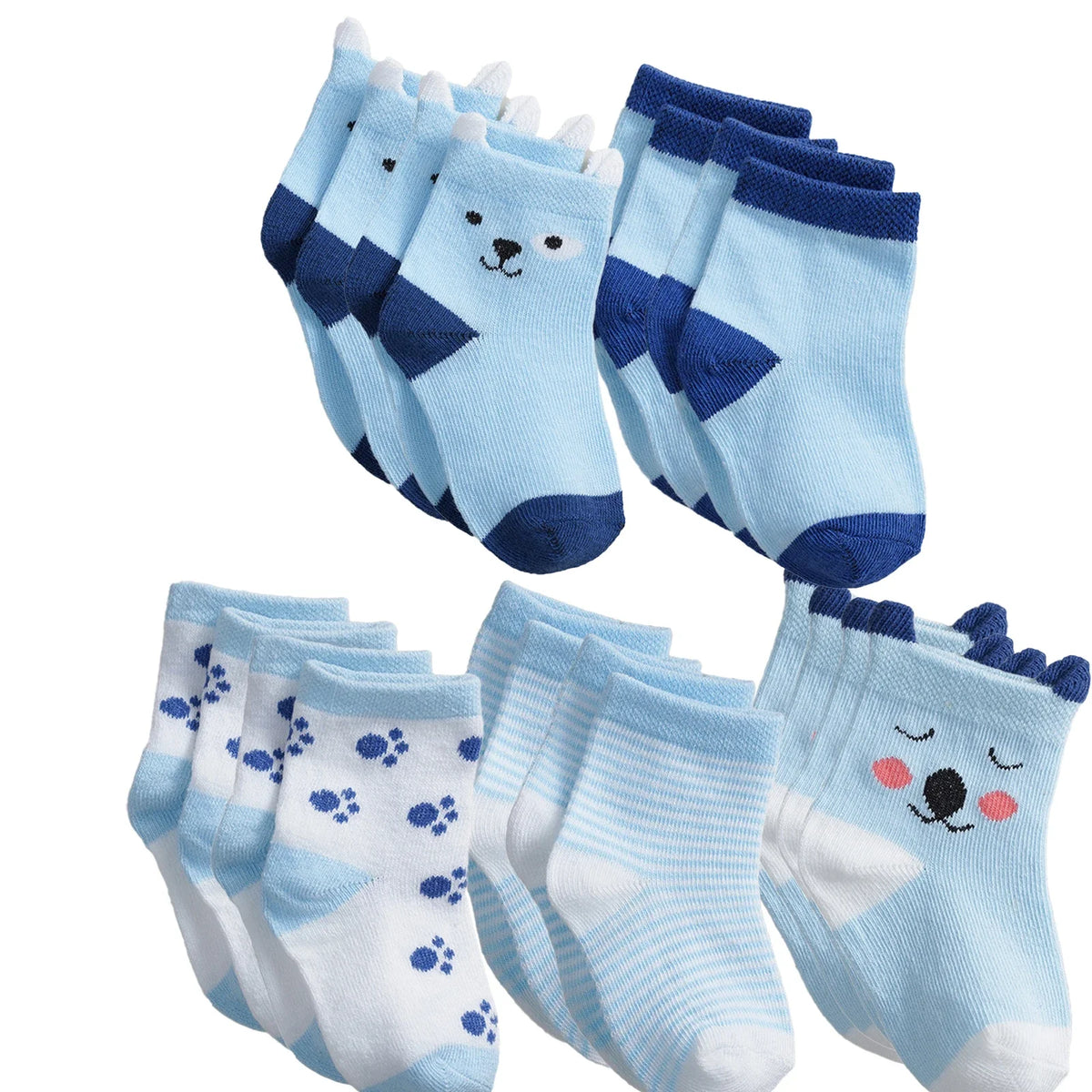 10 Pairs Baby Socks Newborn Baby Boy Girls 0-3 Years Kids Soft Cotton Cartoon Animal Cartoon Children's Socks For Boys 2025 New