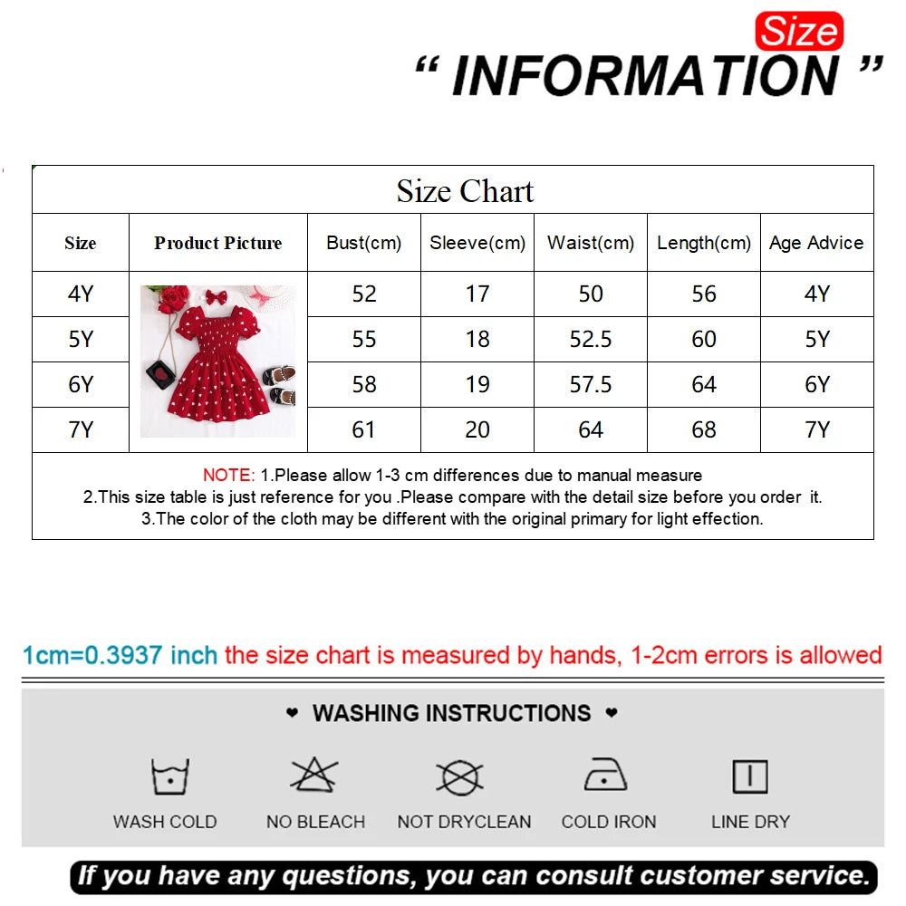 Ceeniu 2pcs Party Dresses For Girls Spaghetti Strap Pocket Heart Red Dress+Heart Bag Kids Birthday Dress Children's Clothing