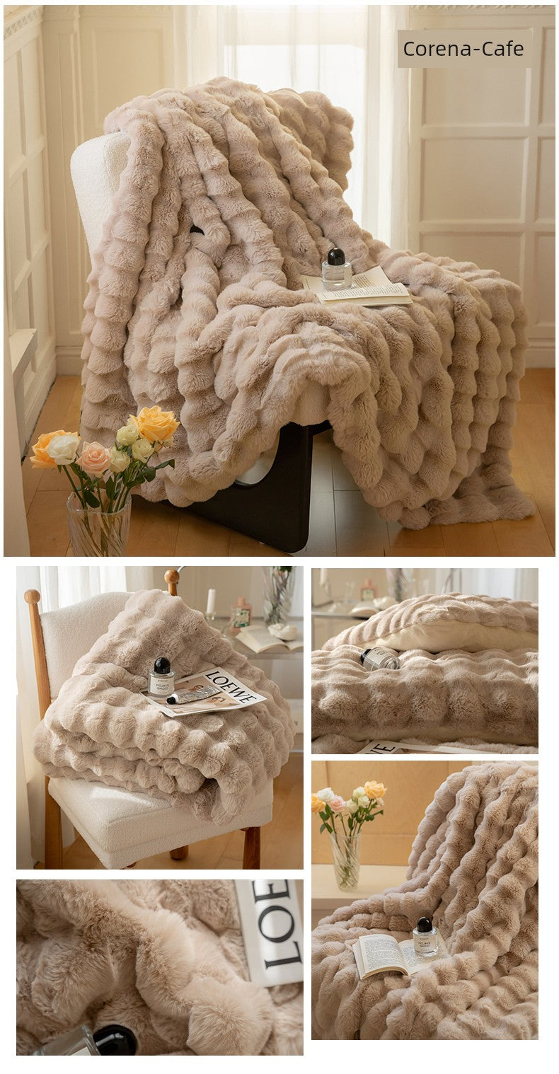 Accessible Luxury Office Shawl Winter Fancy Blanket