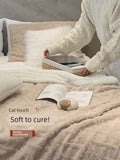 Winter Taffon Thickened Air Conditioning Bed Blanket