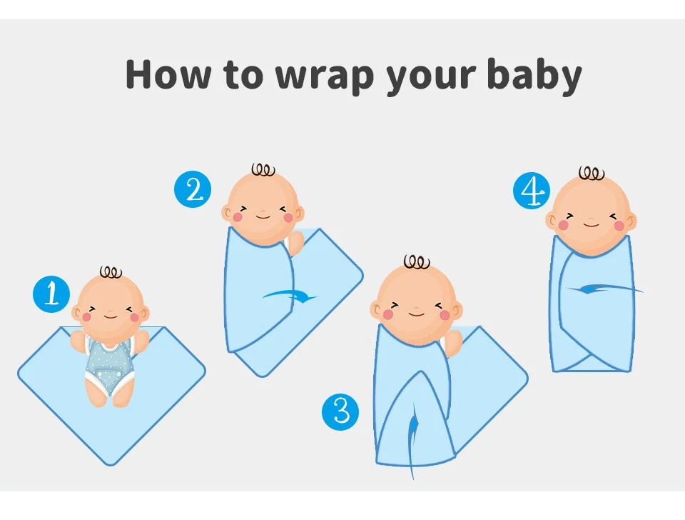 Newborn Baby Blankets 90*70cm Newborn Infant Month Swaddle Wrap Quilts Breathable Toddler Boys Girls Sleeping Cover for Stroller