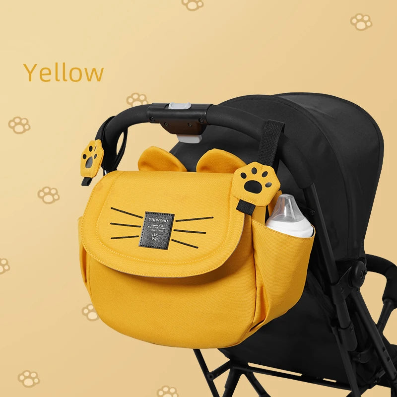 Sunveno Cat Diaper Bag Large Capacity Mommy Travel Bag Maternity Universal Baby Stroller Bags Organizer