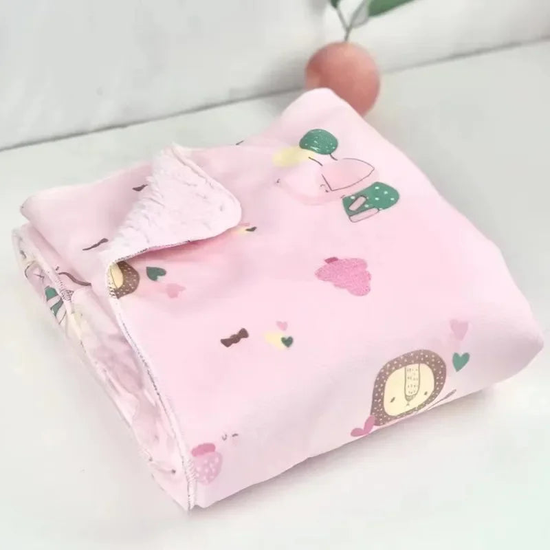 Baby Blankets New Double Layer Super soft Fleece Infant Bebe Swaddle Envelope Wrap For Newborn Baby Boys Girls Bedding Blanket