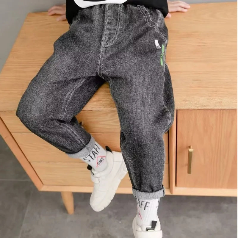 Big Boy Trousers Jeans For Boys Summer Clothes Children's Clothing From 11 To 12 Years Kids Pants Boy's Child Teenager Clothing