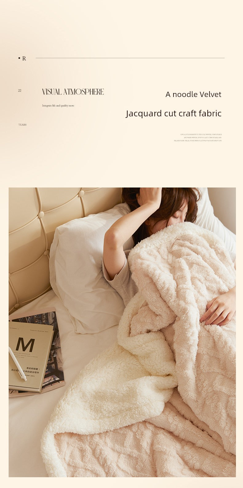 Winter Taffon Thickened Air Conditioning Bed Blanket