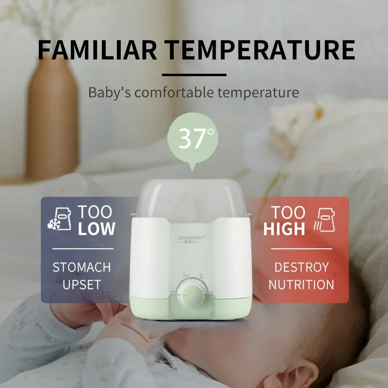 Warm Milk Disinfector 2-in-1 Constant Temperature Multifunctional Warm Milk Device Automatic Heating and Thawing Steam Type