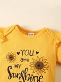 Newborn Infant Baby Girls Clothes Outfits  Short  Sleeve Romper Baby Pants Set Fall Winter Clothes  For  0-1 Years  Old