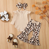 Ma&Baby 0-12M Newborn Infant Baby Girl Clothes Set Knit Long Sleeve Romper Flare Pants Fall Spring Clothing Outfits D01